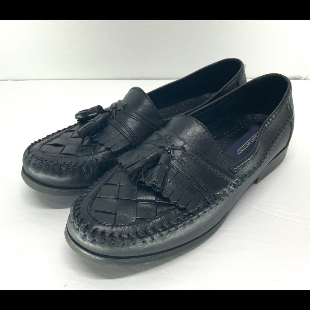 Giorgio Brutini Leather Monitor Tassel Loafer Shoe